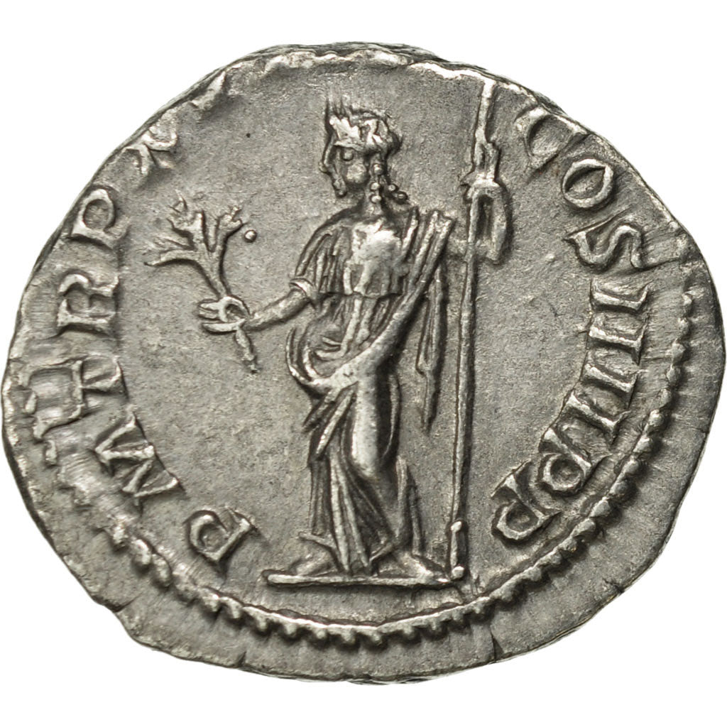 Coin, Caracalla, Denarius, Rome, AU(55-58), Silver, RIC:268