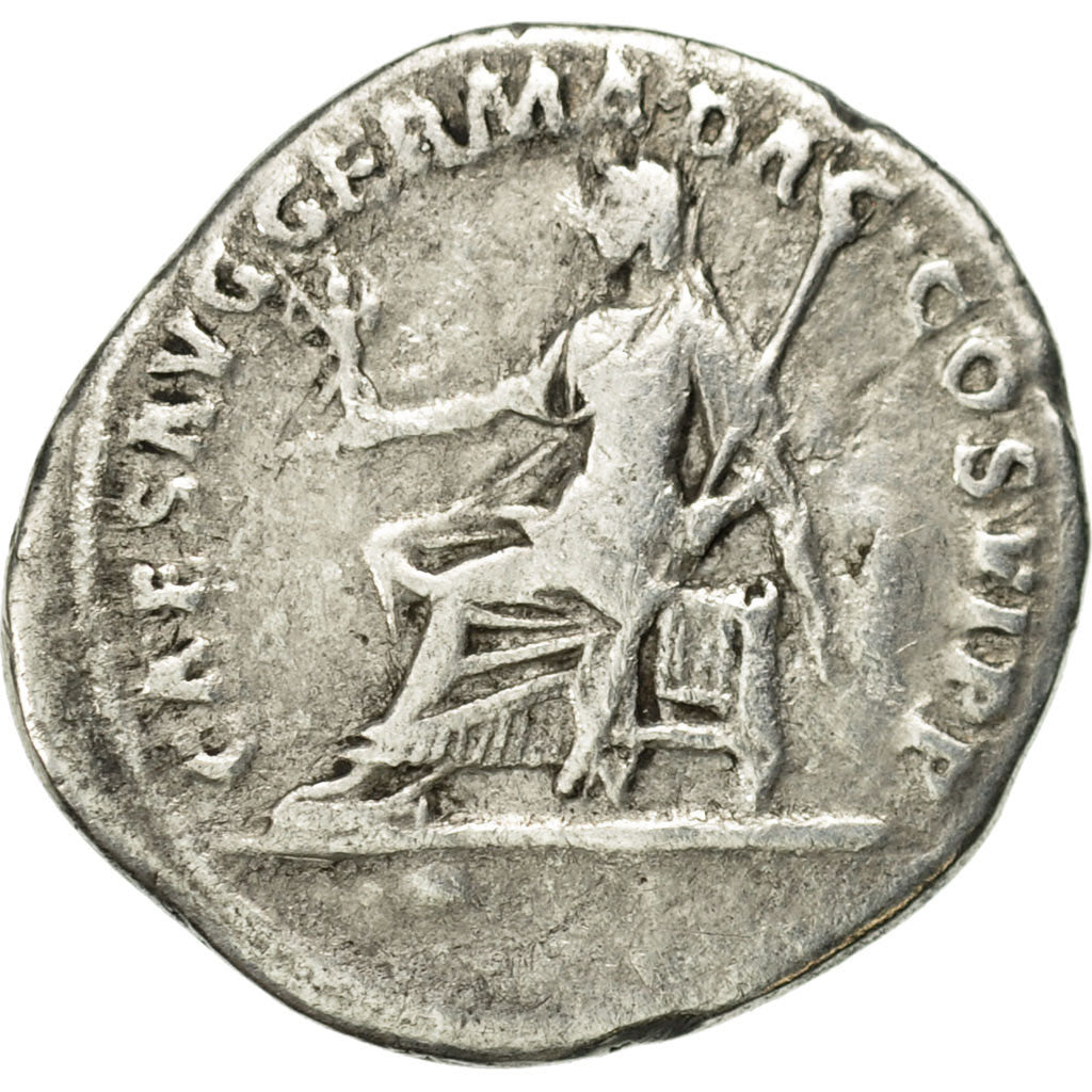 Moneta, Plotina, Denarius, Rome, MB, Argento, RIC:730