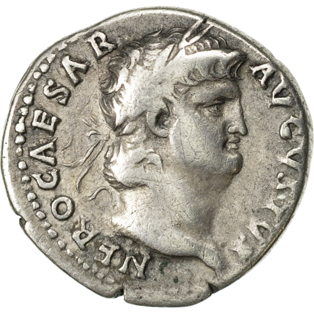 Nero, Denarius, Rome, VF(30-35), Silver, RIC:53