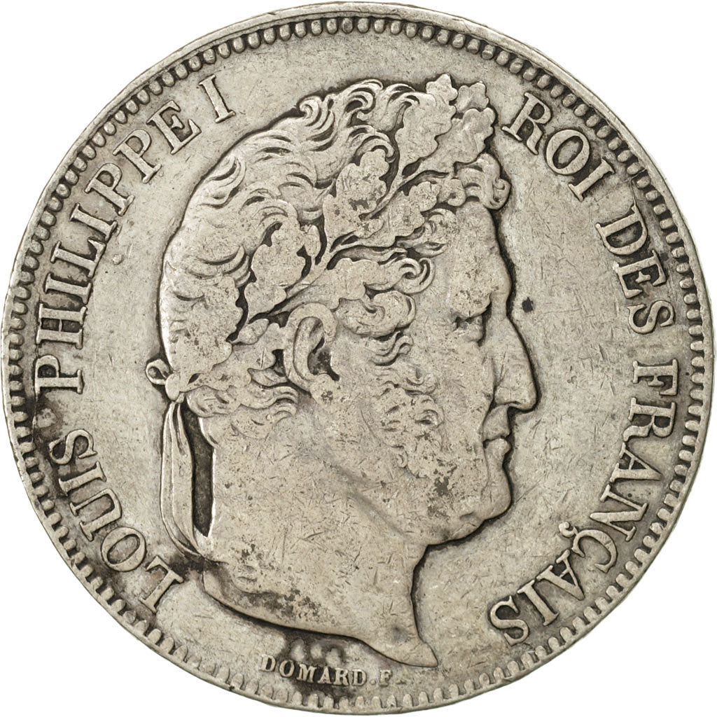 Monnaie, France, Louis-Philippe, 5 Francs, 1843, Lille, TB+, Argent, KM:749.13