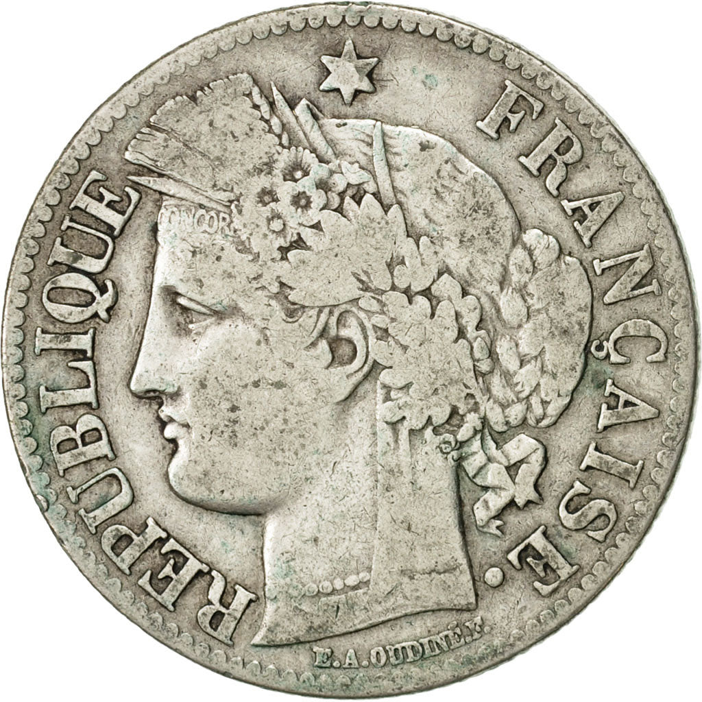 Monnaie, France, Cérès, 2 Francs, 1871, Paris, TB+, Argent, KM:817.1