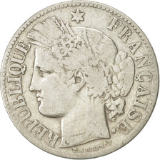 Coin, France, Cérès, 2 Francs, 1871, Bordeaux, VF(20-25), Silver, KM:817.2
