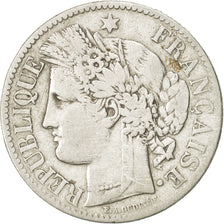 Moneta, Francia, Cérès, 2 Francs, 1887, Paris, MB, Argento, KM:817.1