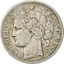 France, Cérès, 2 Francs, 1887, Paris, VF(30-35), Silver, KM:817.1