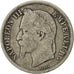 Coin, France, Napoleon III, Napoléon III, 2 Francs, 1866, Strasbourg, F(12-15)