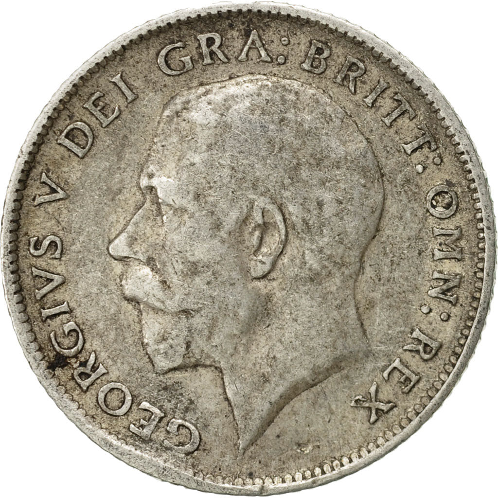 Great Britain, George V, 6 Pence, 1914, VF(30-35), Silver, KM:815