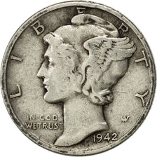 Moneta, Stati Uniti, Mercury Dime, Dime, 1942, U.S. Mint, Philadelphia, BB