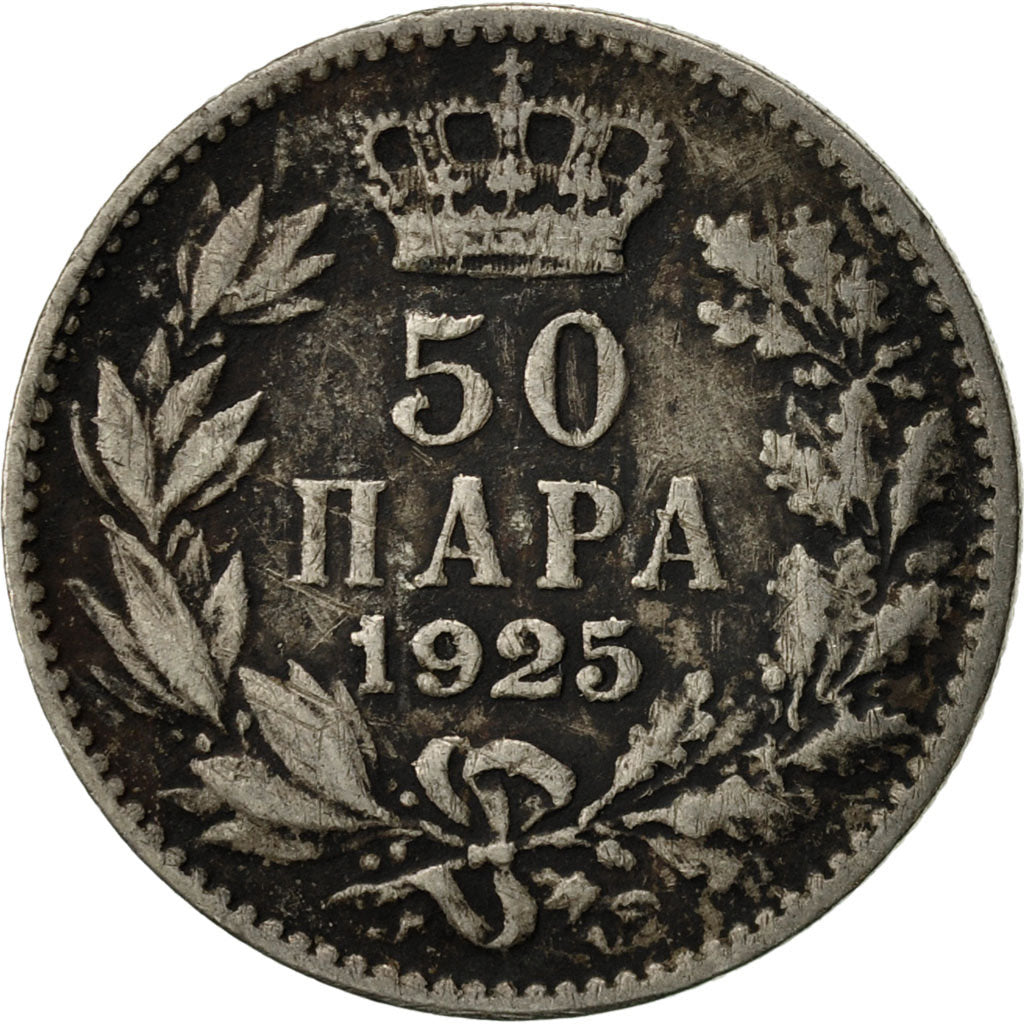 Coin, Yugoslavia, Alexander I, 50 Para, 1925, Brussels, VF(30-35)