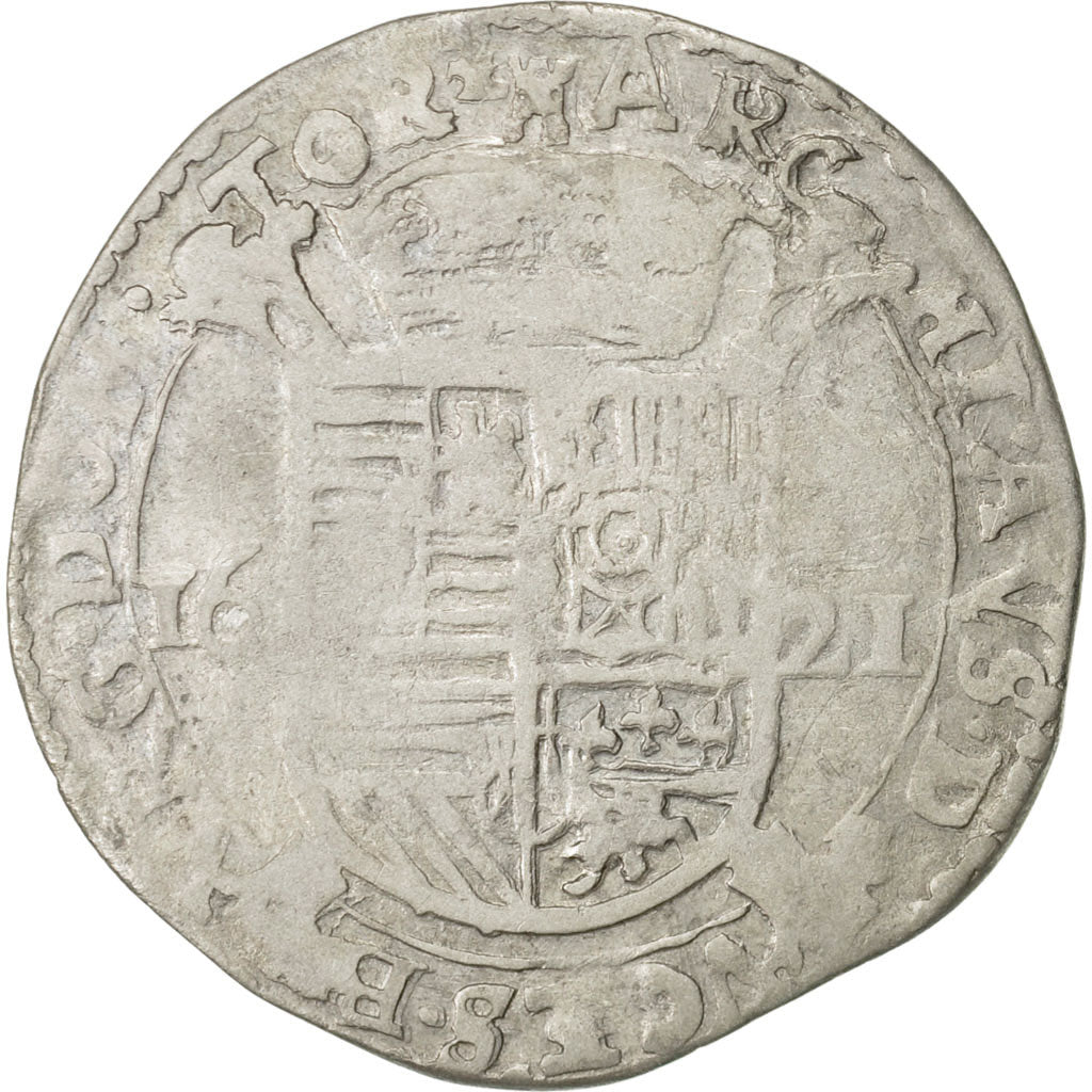 Coin, Spanish Netherlands, TOURNAI, Escalin, 6 Sols, 1621, Tournai, EF(40-45)