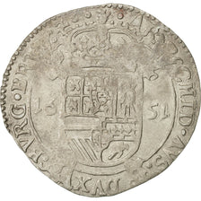 Spanish Netherlands, BRABANT, Escalin, 1651, Antwerp, EF(40-45), Silver
