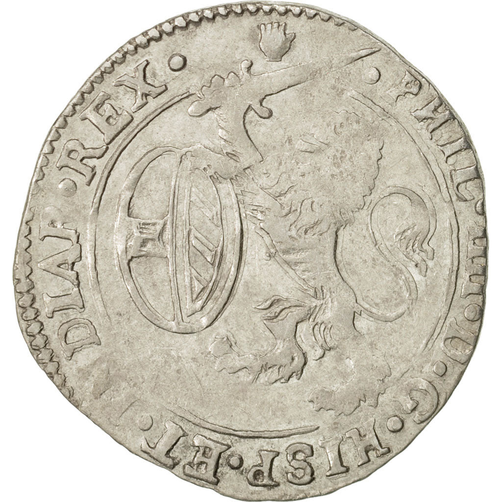 Spanish Netherlands, BRABANT, Escalin, 1651, Antwerp, EF(40-45), Silver