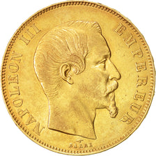 Monnaie, France, Napoleon III, Napoléon III, 50 Francs, 1858, Paris, TTB+, Or