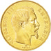 Frankreich, Napoleon III, 50 Francs, 1856, Paris, SS+, Gold, KM:785.1