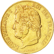 France, Louis-Philippe, 20 Francs, 1840, Paris, EF(40-45), Gold, KM:750.1