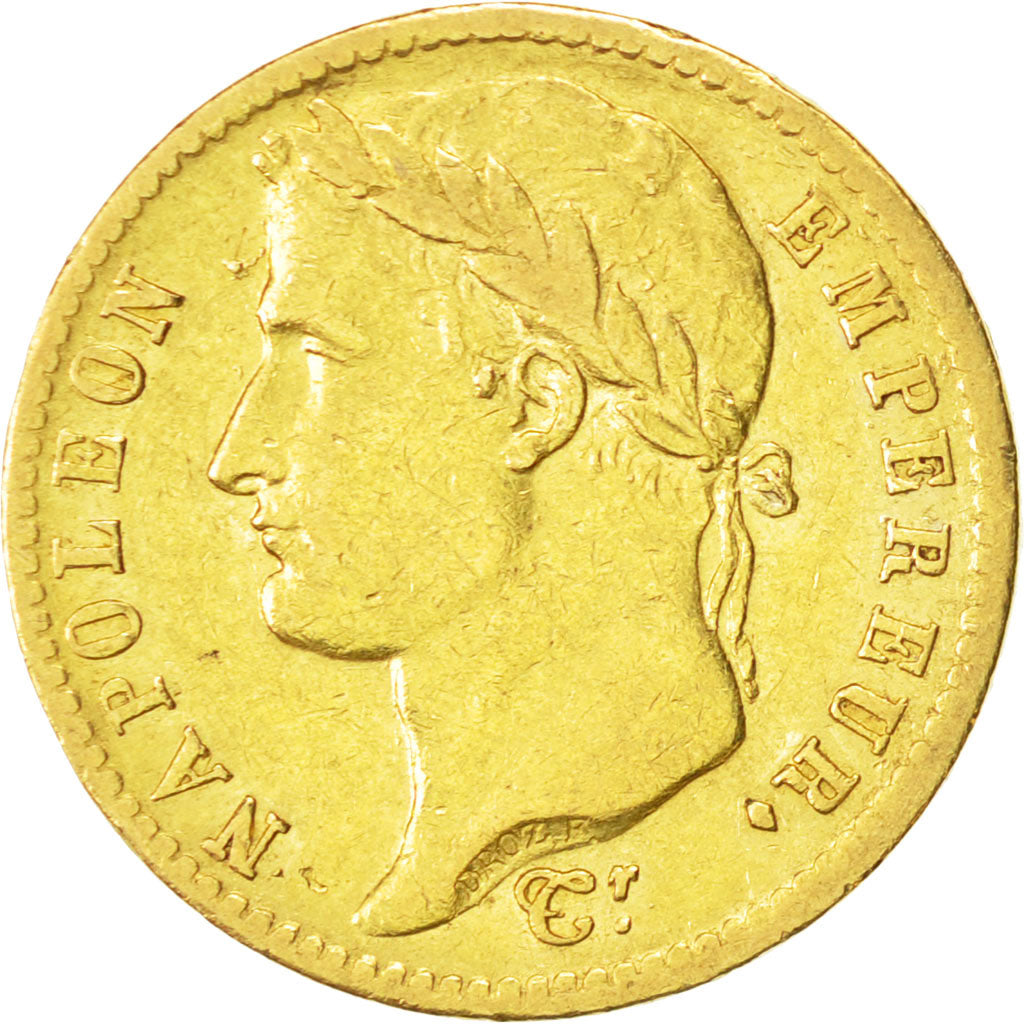 France, Napoléon I, 20 Francs, 1813, Paris, TTB, Or, KM:695.1, Gadoury:1025