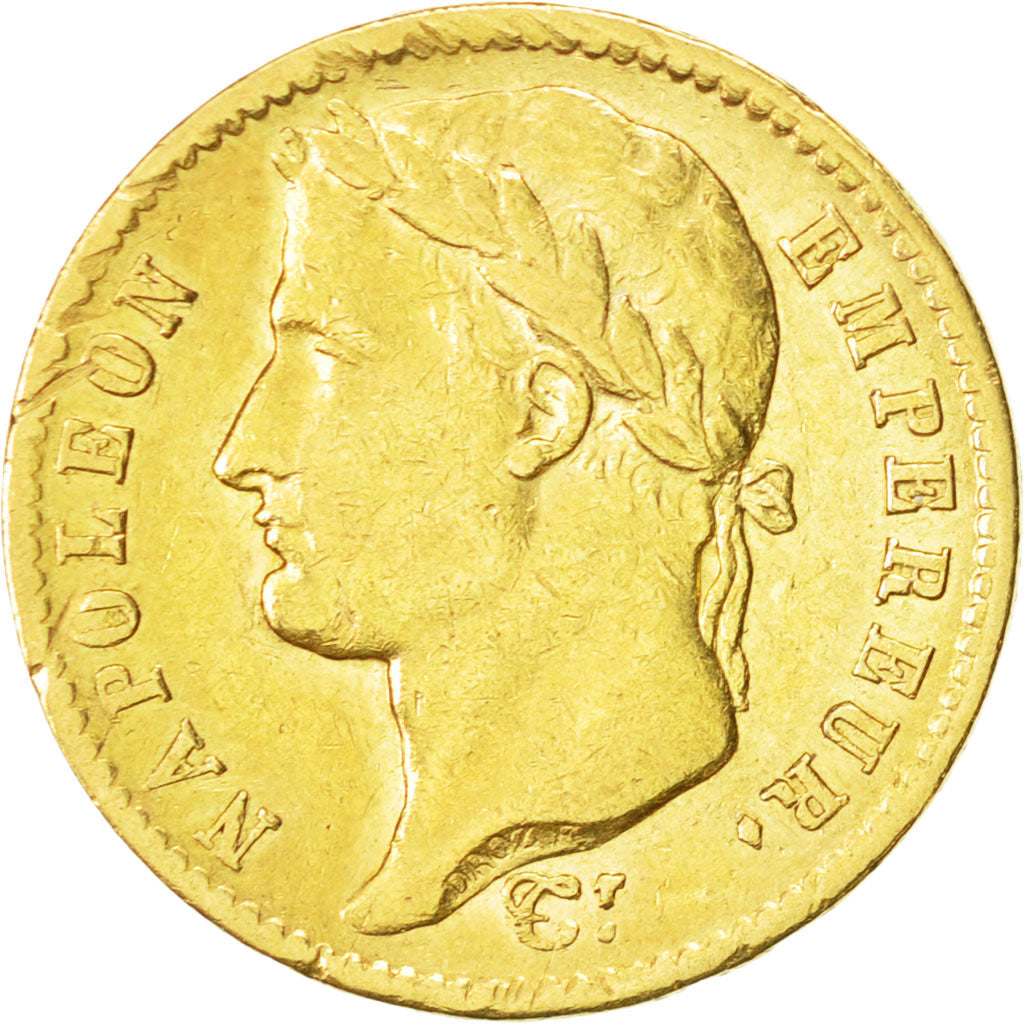 France, Napoléon I, 20 Francs, 1813, Paris, EF(40-45), Gold, KM:695.1