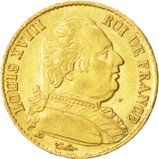 Coin, France, Louis XVIII, Louis XVIII, 20 Francs, 1814, Paris, EF(40-45), Gold