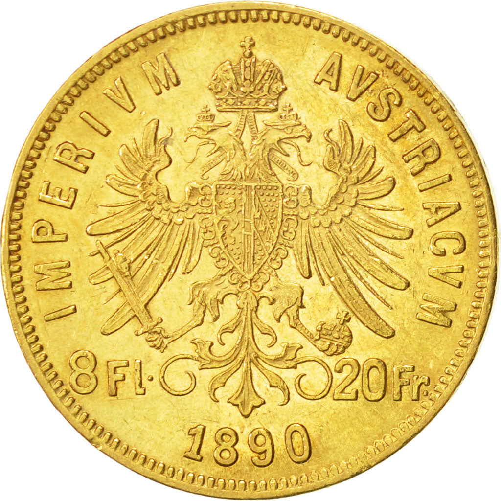 Autriche, Franz Joseph I, 8 Florins-20 Francs, 1890, SUP, Or, KM:2269
