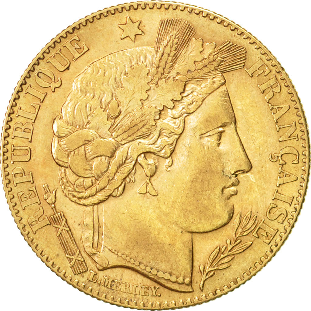 France, Cérès, 10 Francs, 1896, Paris, TTB, Or, KM:830, Gadoury:1016