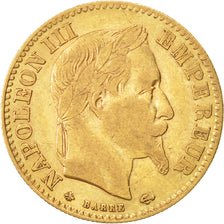 Moneta, Francia, Napoleon III, Napoléon III, 10 Francs, 1862, Paris, MB+, Oro
