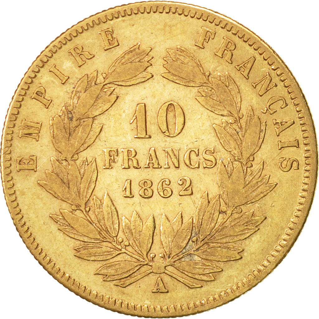 Münze, Frankreich, Napoleon III, Napoléon III, 10 Francs, 1862, Paris, S+