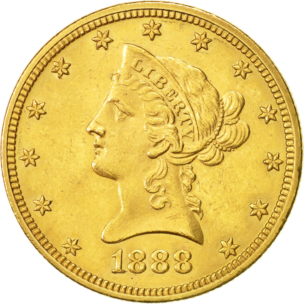 United States, Coronet Head, $10, 1888, New Orleans, MS(60-62), Gold, KM:102