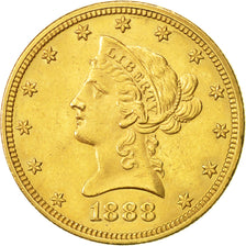 United States, Coronet Head, $10, 1888, New Orleans, MS(60-62), Gold, KM:102
