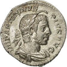 Moneta, Elagabalus, Denarius, Rome, SPL+, Argento, RIC:46