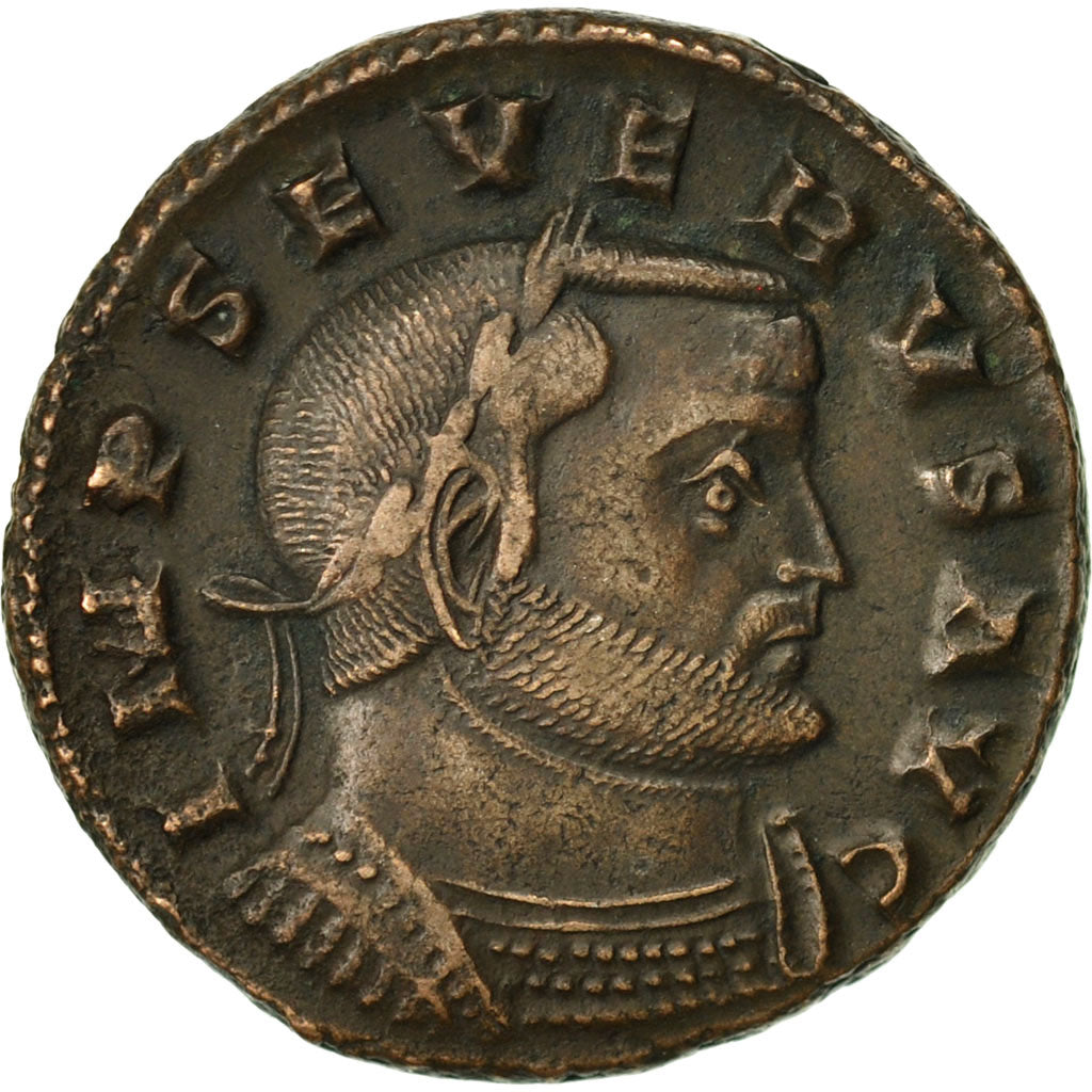 Coin, Severus II, Follis, Lyons, AU(50-53), Bronze, RIC:186c