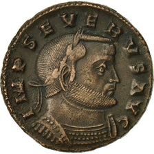Coin, Severus II, Follis, Lyons, AU(50-53), Bronze, RIC:186c