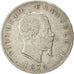 Italie, Vittorio Emanuele II, 5 Lire, 1874, Milan, TB, Argent, KM:8.3
