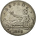 Spain, Provisional Government, 5 Pesetas, 1870, VF(30-35), Silver, KM:655