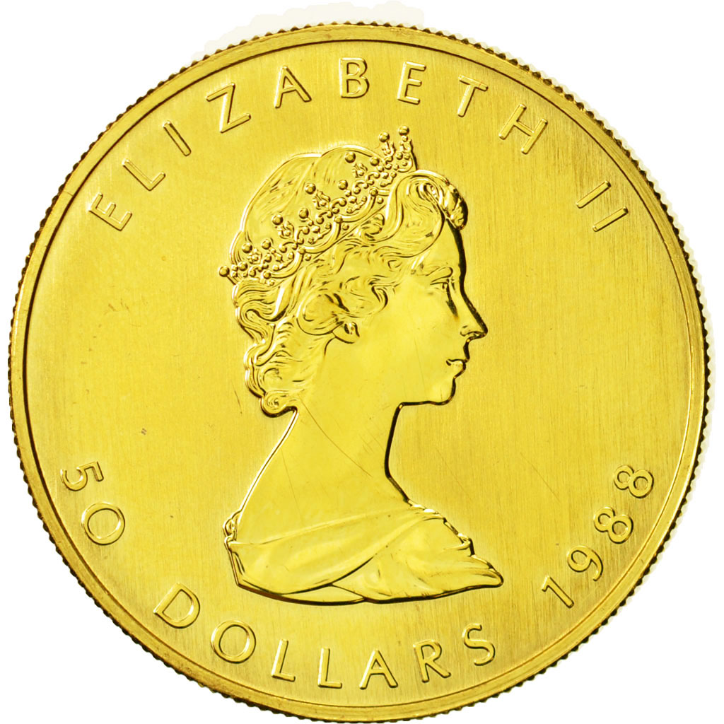 Coin, Canada, Elizabeth II, 50 Dollars, 1988, Royal Canadian Mint, Ottawa