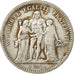 Francia, Hercule, 5 Francs, 1849, Strasbourg, MB, Argento, KM:756.2, Gadoury:683