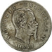 Italie, Vittorio Emanuele II, 5 Lire, 1869, Milan, TB, Argent, KM:8.3