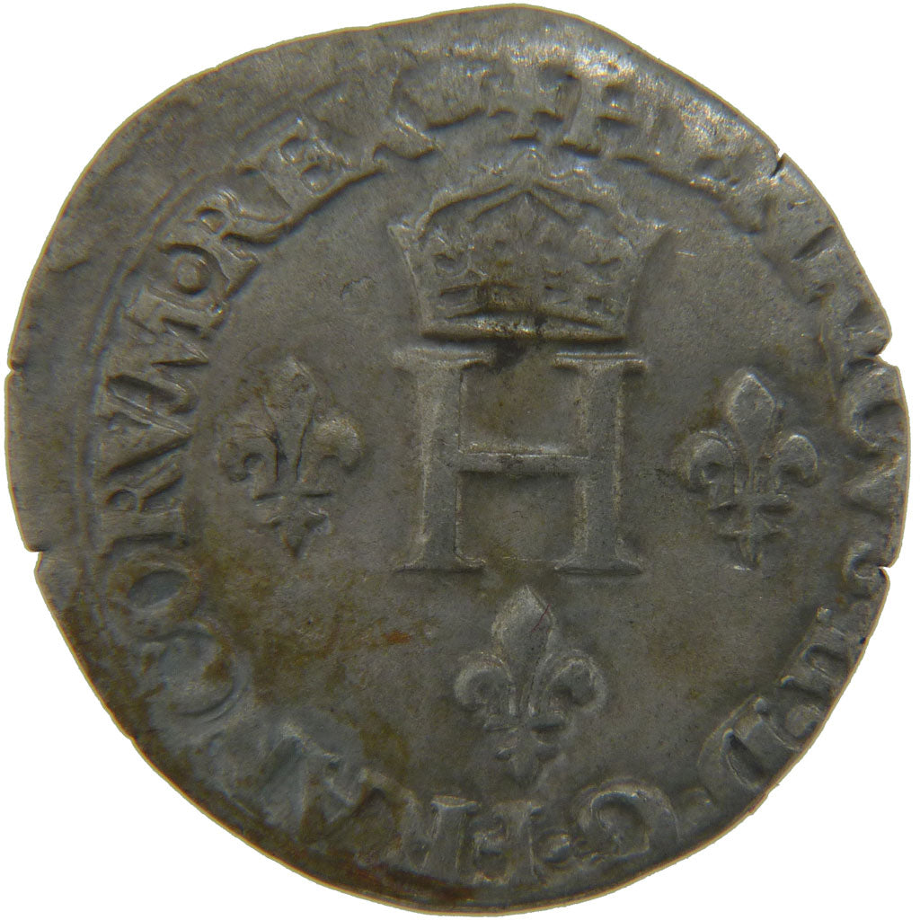 FRANCE, Demi Gros de Nesle, 1551, Paris, VF(20-25), Silver, Ciani #1303, 2.80