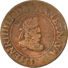 Francia, Henri IV, Double Tournois, 1609, Lyon, MB, Rame, CGKL:202A