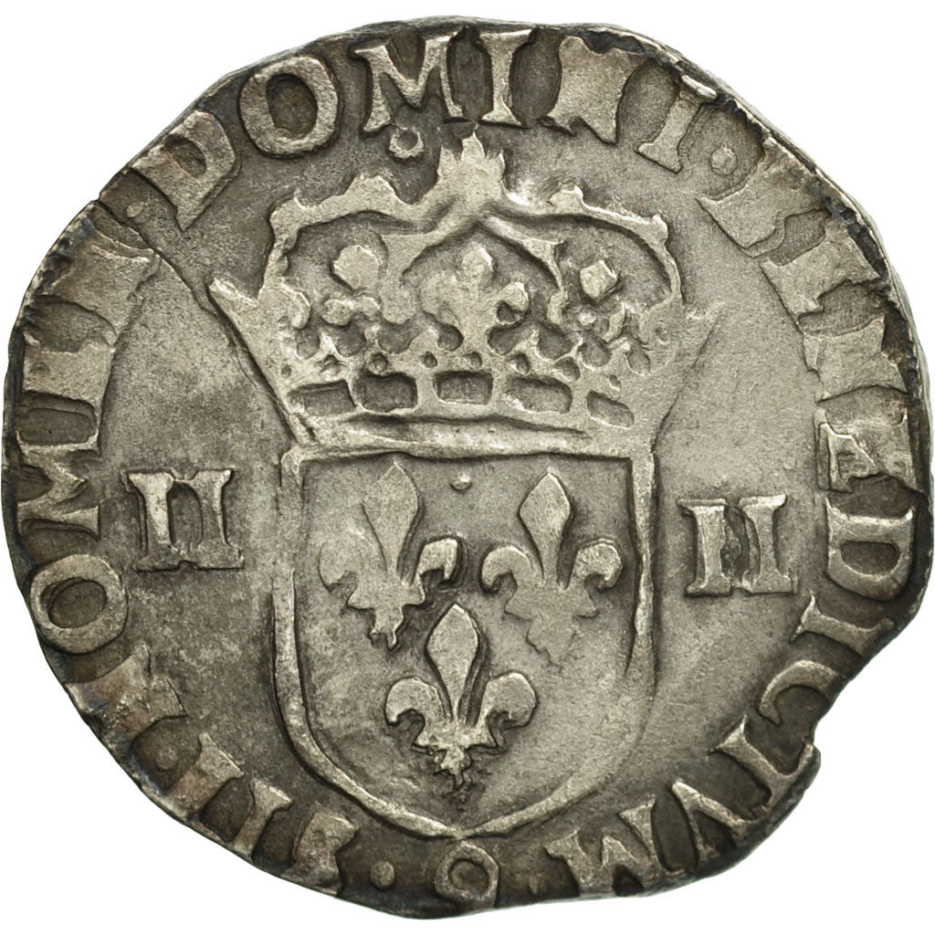 Monnaie, France, Henri IV, 1/4 Ecu, 1602, Rennes, TTB, Cuivre, Sombart:4686
