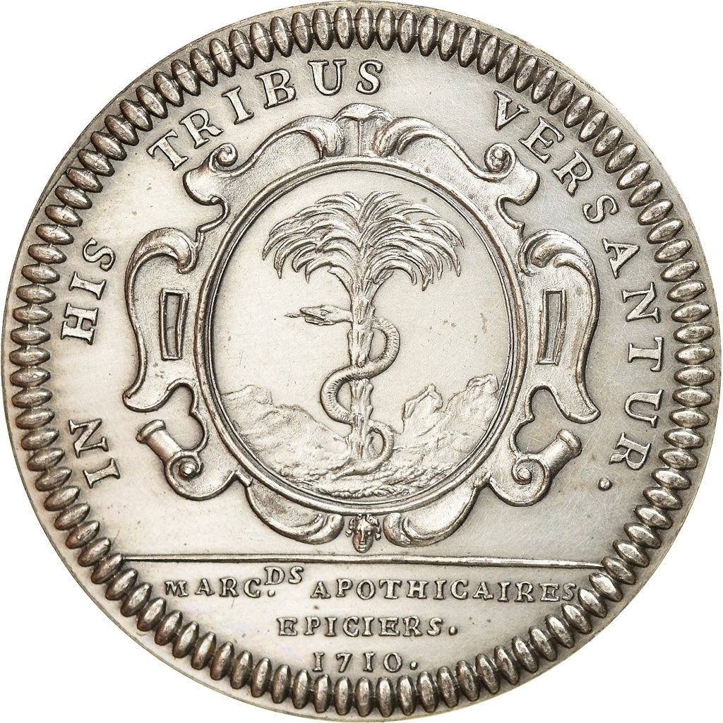 Francja, Token, Corporation des marchands Apothicaires Epiciers, 1710, Ponowne