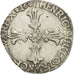 Francia, Henri IV, 1/4 Ecu, 1601, Rennes, MBC, Cobre, Sombart:4686