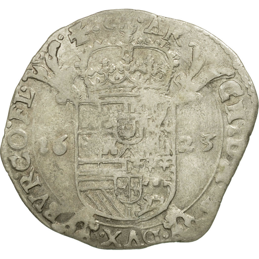 Coin, Spanish Netherlands, Flanders, Philip IV, Escalin, 1623, Bruges