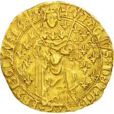 Munten, Frankrijk, Charles VII, Royal d'or, Angers, ZF, Goud, Duplessy:455