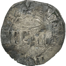 Monnaie, France, Charles VI, Denier Parisis, TB, Billon, Duplessy:398