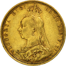 Coin, Australia, Victoria, Sovereign, 1888, Sydney, EF(40-45), Gold, KM:10