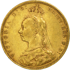 Monnaie, Grande-Bretagne, Victoria, Sovereign, 1889, TTB, Or, KM:767