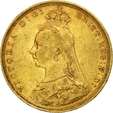 Monnaie, Australie, Victoria, Sovereign, 1893, Sydney, TTB, Or, KM:10