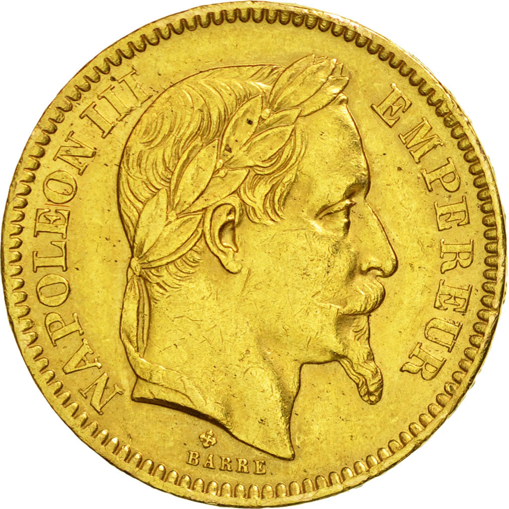 Münze, Frankreich, Napoleon III, Napoléon III, 20 Francs, 1861, Strasbourg