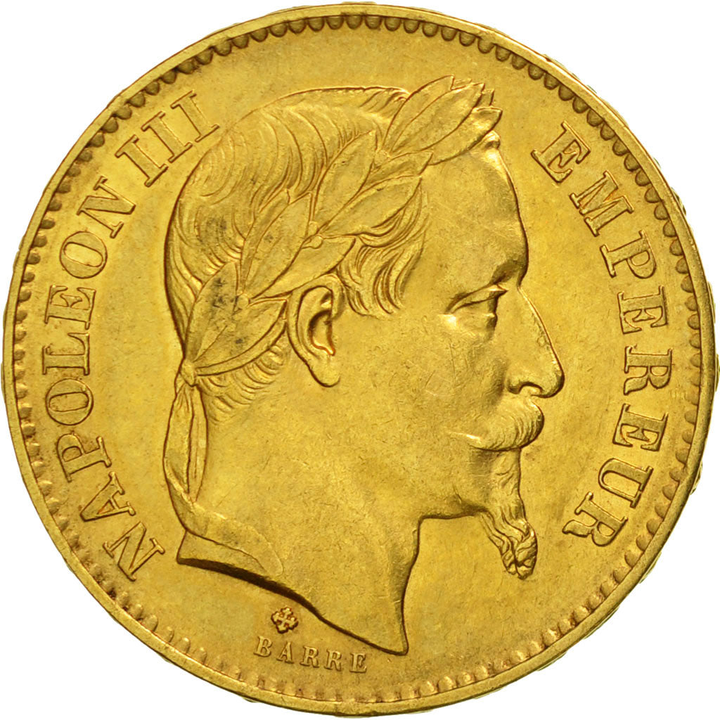 Münze, Frankreich, Napoleon III, Napoléon III, 20 Francs, 1868, Strasbourg