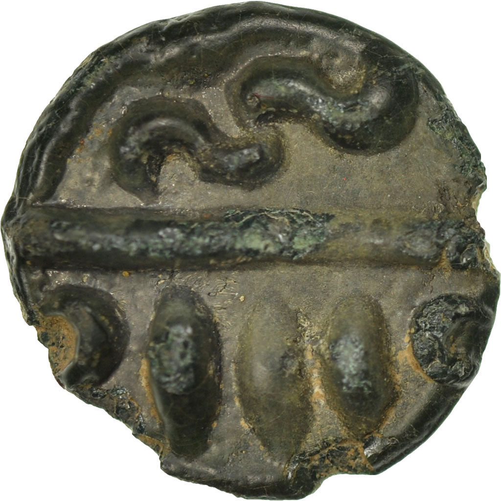 Coin, Caletes, Potin, AU(55-58), Potin, Delestrée:S535B