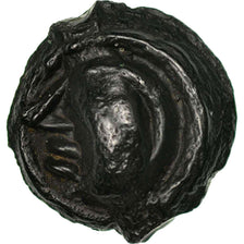 Coin, Bellovaci, Potin aux chevrons, AU(55-58), Potin, Delestrée:535
